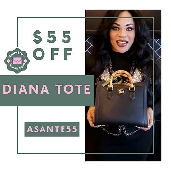 Okify Gucci Diana Medium Tote Bag In Black 35x30x14cm