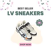 Okify Louis Vuitton Black Sneakers A9JGB - 1