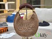 Okify Chloe Summer Banana Raffia Hobo Bag In Beige 36x21.5x2cm - 6