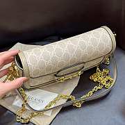 Okify Gucci Horsebit 1955 Small Shoulder Bag In Beige 23.5x14x5cm - 5