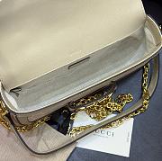 Okify Gucci Horsebit 1955 Small Shoulder Bag In Beige 23.5x14x5cm - 2