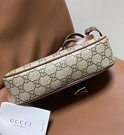Okify Gucci GG Emblem Small Shoulder Bag In Brown 24x16.5x5.5cm - 3
