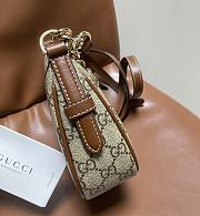 Okify Gucci GG Emblem Small Shoulder Bag In Brown 24x16.5x5.5cm - 2