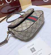 Okify Gucci Ophidia Small Top Handle Bag In Brown 20x16x5cm - 5