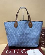 Okify Gucci Totissima Large Tote Denim Bag 30.5x28x27cm - 5