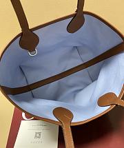 Okify Gucci Totissima Small Tote Denim Bag 22x19x18cm - 4