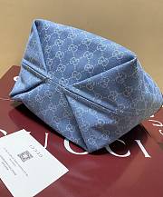 Okify Gucci Totissima Small Tote Denim Bag 22x19x18cm - 2