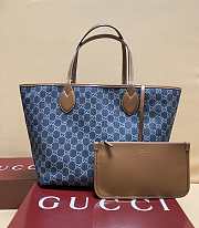 Okify Gucci Totissima Large Tote Dark Denim Bag 30.5x28x27cm - 1