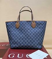 Okify Gucci Totissima Large Tote Dark Denim Bag 30.5x28x27cm - 4