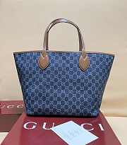 Okify Gucci Totissima Large Tote Dark Denim Bag 30.5x28x27cm - 2