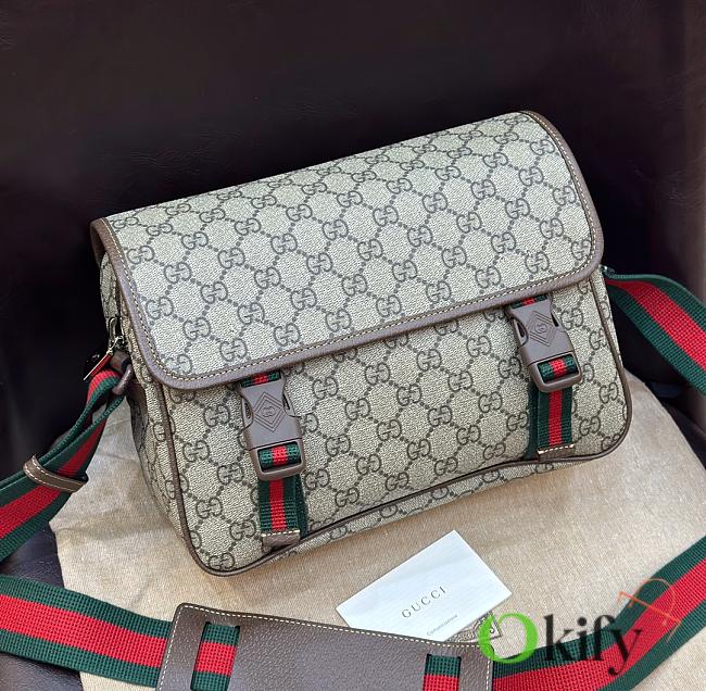 Okify Gucci GG Supreme Messenger Bag 27x20x10cm - 1
