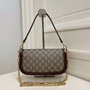 Okify Gucci Horsebit 1955 Small Shoulder Bag In Brown 23.5x14x5cm - 3