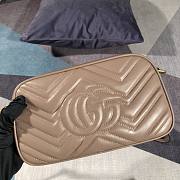 Okify Gucci Marmont Matelasse Shoulder Bag In Beige 24x13x7cm - 4