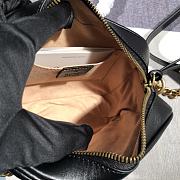 Okify Gucci Marmont Crossbody Bag In Black 18x12x6cm - 6