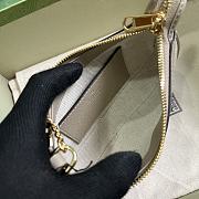 Okify Gucci Ophidia Mini Handbag In Beige And White 10x19x3cm - 4
