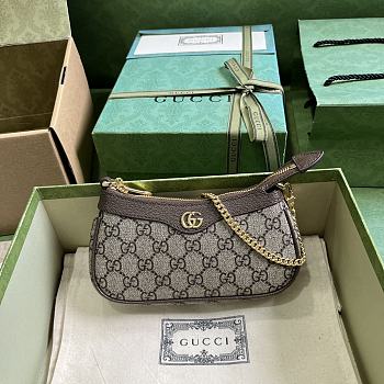 Okify Gucci Ophidia Mini Handbag In Brown 10x19x3cm