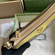 Okify Gucci Ophidia Mini Handbag In Gold And Brown 10x19x3cm - 5