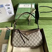 Okify Gucci Ophidia Small Handbag In Brown 25x15x6.5cm - 1