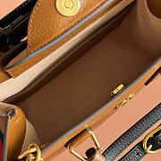 Okify Gucci Diana Small Tote Bag In Brown With Black Shaper 27x24x11cm - 4