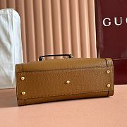 Okify Gucci Diana Small Tote Bag In Brown With Black Shaper 27x24x11cm - 2