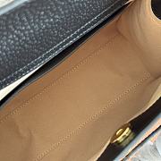 Okify Gucci Diana Small Tote Bag In Black With Dark Gray Shaper 27x24x11cm - 6