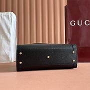 Okify Gucci Diana Small Tote Bag In Black With Dark Gray Shaper 27x24x11cm - 2