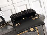 Okify CC Chevron Sequin Bag In Black 14x21x8cm  - 6