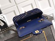 Okify CC Chevron Sequin Bag In Dark Blue 14x21x8cm  - 6