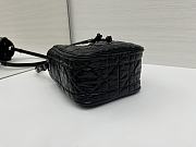 Okify Dior Small D-Motion Bag In Black Crinkled Calfskin 18.5x20.5x11cm - 6