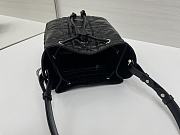 Okify Dior Small D-Motion Bag In Black Crinkled Calfskin 18.5x20.5x11cm - 5