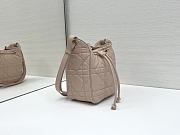 Okify Dior Small D-Motion Bag In Pink Lambskin 18.5x20.5x11cm - 6
