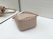 Okify Dior Small D-Motion Bag In Pink Lambskin 18.5x20.5x11cm - 5