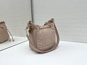 Okify Dior Small D-Motion Bag In Pink Lambskin 18.5x20.5x11cm - 2