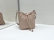 Okify Dior Small D-Motion Bag In Pink Lambskin 18.5x20.5x11cm - 1