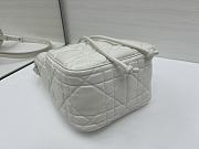 Okify Dior Small D-Motion Bag In White Lambskin 18.5x20.5x11cm - 3