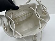 Okify Dior Small D-Motion Bag In White Lambskin 18.5x20.5x11cm - 6