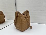 Okify Dior Small D-Motion Bag In Brown Lambskin 18.5x20.5x11cm - 5