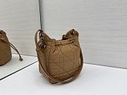 Okify Dior Small D-Motion Bag In Brown Lambskin 18.5x20.5x11cm - 3