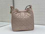 Okify Dior Medium D-Motion Bag In Pink Lambskin 23x24x13cm - 2