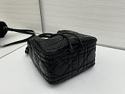 Okify Dior Medium D-Motion Bag In Black Lambskin 23x24x13cm - 4