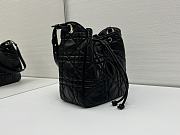 Okify Dior Medium D-Motion Bag In Black Lambskin 23x24x13cm - 2