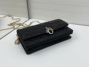 Okify Dior My Dior Mini Bag In Black Lambskin 21x11.5x4.5cm - 6