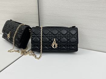 Okify Dior My Dior Mini Bag In Black Lambskin 21x11.5x4.5cm