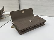 Okify Dior My Dior Mini Bag In Gray Lambskin 21x11.5x4.5cm - 6