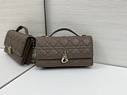 Okify Dior My Dior Mini Bag In Gray Lambskin 21x11.5x4.5cm - 3