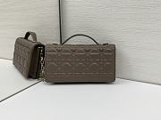 Okify Dior My Dior Mini Bag In Gray Lambskin 21x11.5x4.5cm - 2