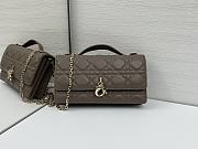 Okify Dior My Dior Mini Bag In Gray Lambskin 21x11.5x4.5cm - 1