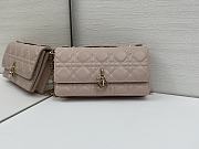 Okify Dior My Dior Mini Bag In Pale Pink Lambskin 21x11.5x4.5cm - 3