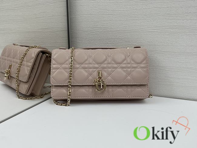 Okify Dior My Dior Mini Bag In Pale Pink Lambskin 21x11.5x4.5cm - 1