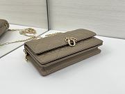 Okify Dior My Dior Mini Bag In Dark Beige Lambskin 21x11.5x4.5cm - 5